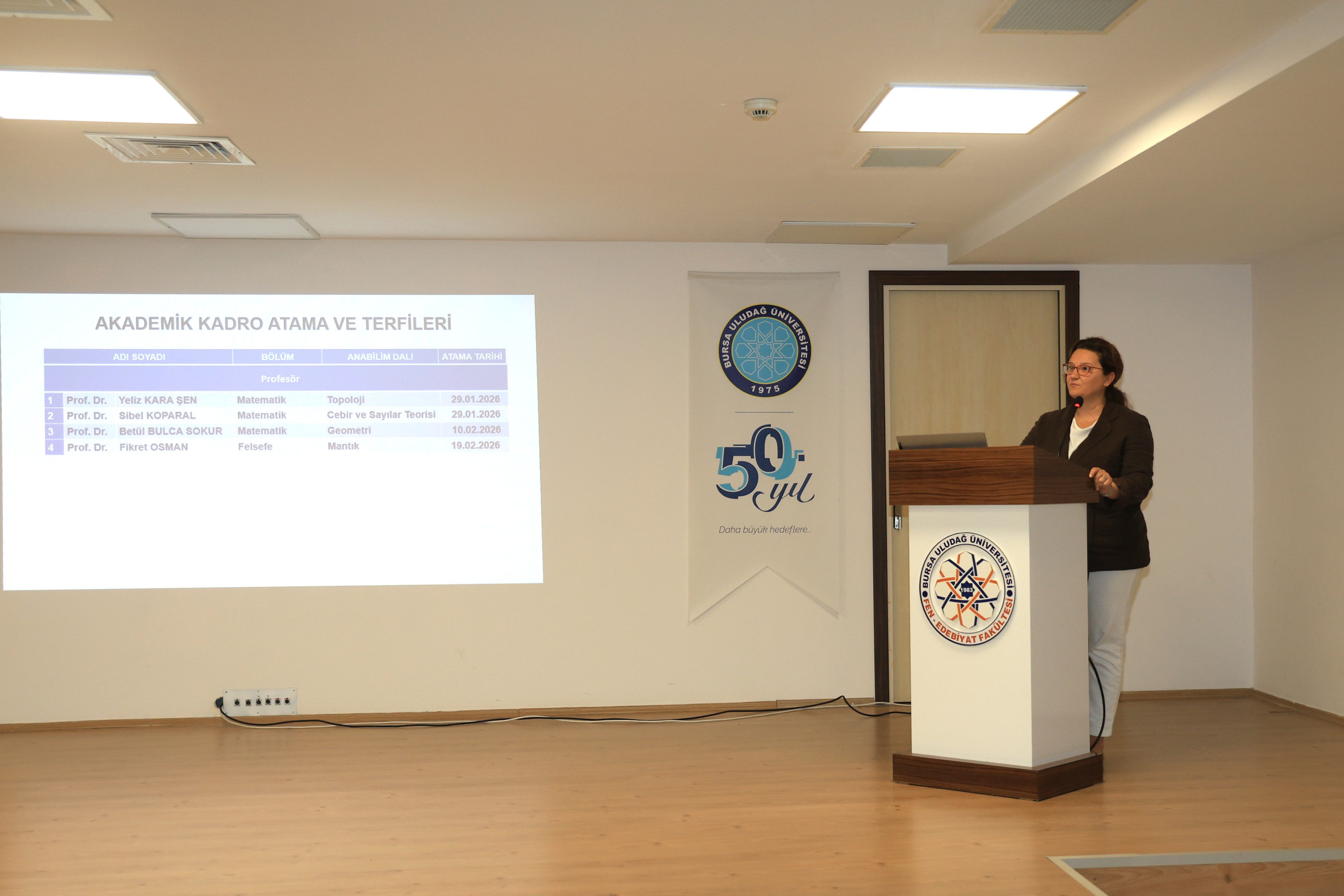 FAKÜLTEMİZDE 2025-2026 EĞİTİM-ÖĞRETİM YILI AKADEMİK GENEL KURUL TOPLANTISI YAPILDI